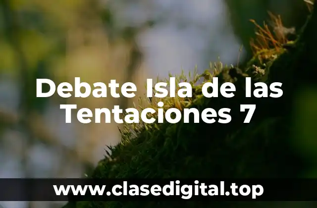 Debate Isla de las Tentaciones 7