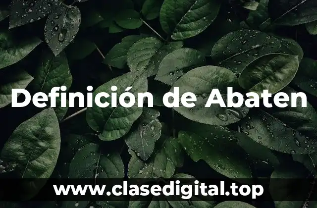 Definición de Abaten