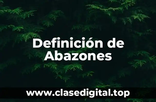 Definición de Abazones