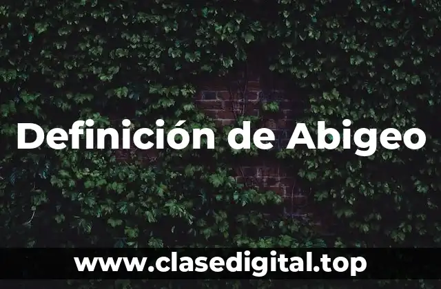 Definición de Abigeo