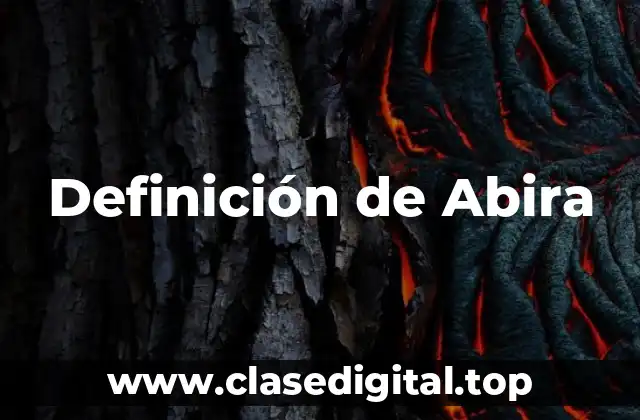 Definición de Abira