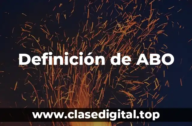 Definición de ABO