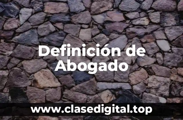 Definición de Abogado
