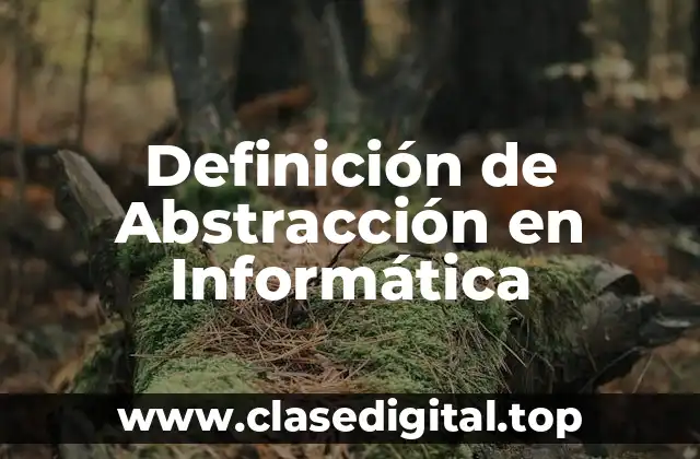 Definición de Abstracción en Informática
