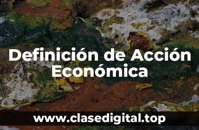 Definición de Acción Económica