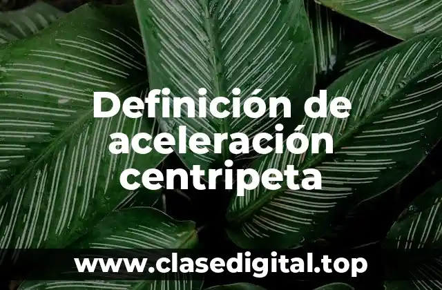 Ejemplos de aceleración centripeta
