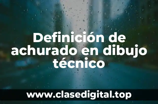 Definición de achurado en dibujo técnico