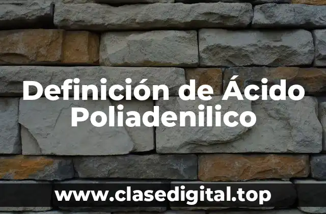 Definición de Ácido Poliadenilico