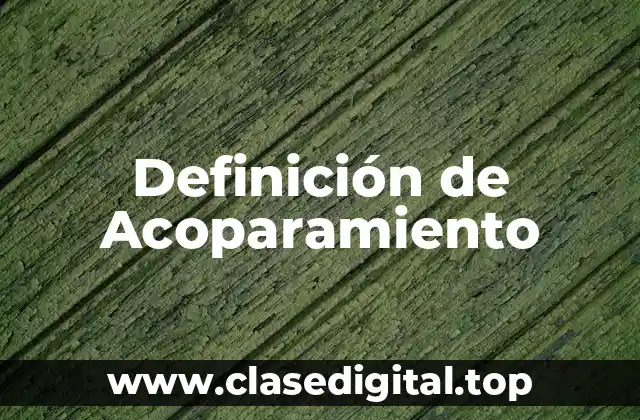 Definición de Acoparamiento