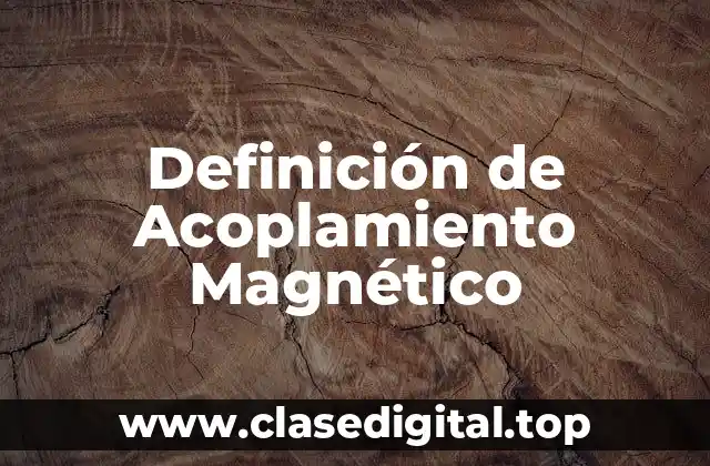 Definición de Acoplamiento Magnético