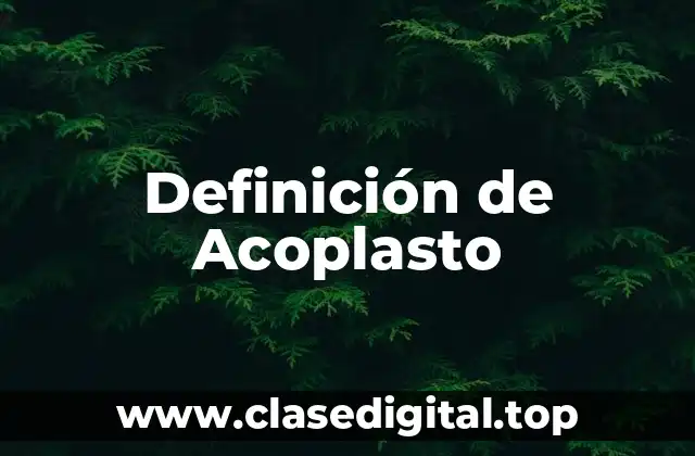 Definición de Acoplasto