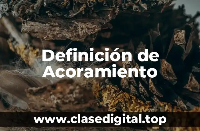 Definición de Acoramiento