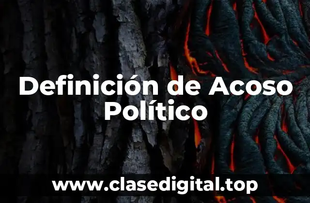 Definición de Acoso Político