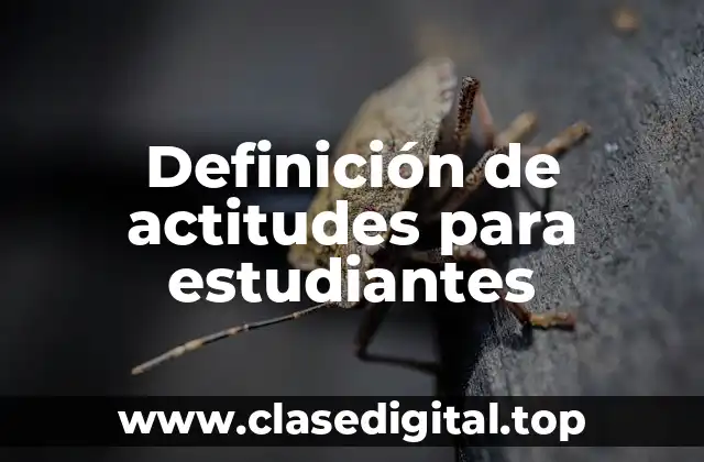 Definición de actitudes para estudiantes