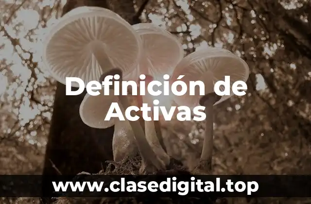 Definición de Activas