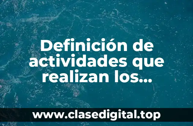 Definición de actividades que realizan los economistas