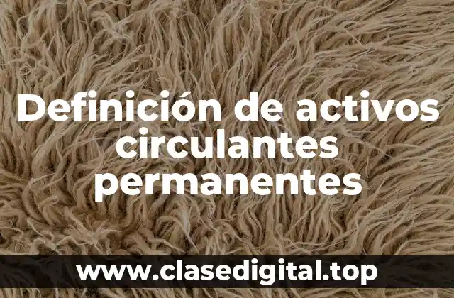 Definición de activos circulantes permanentes