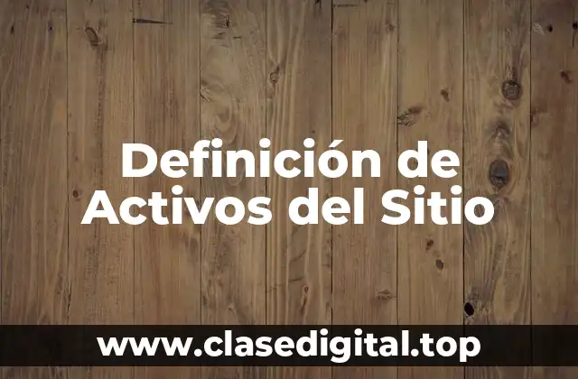 Definición Técnica de Activos del Sitio