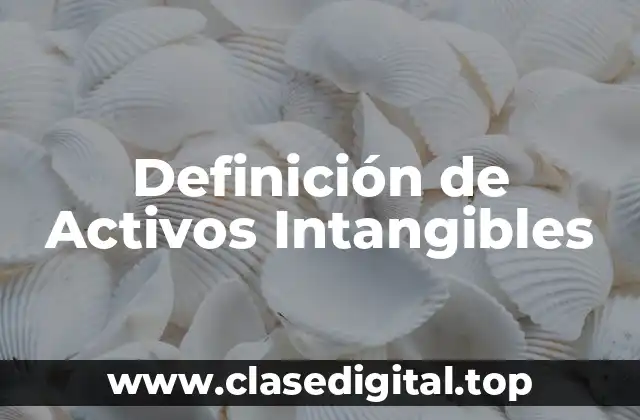 Definición técnica de Activos Intangibles