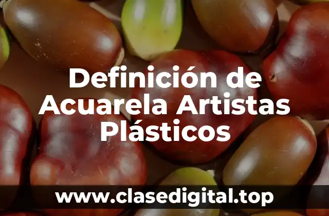 Definición Técnica de Acuarela