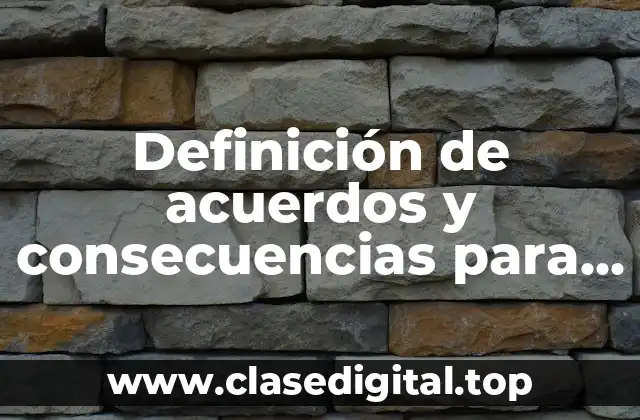 Ejemplos de acuerdos para los padres