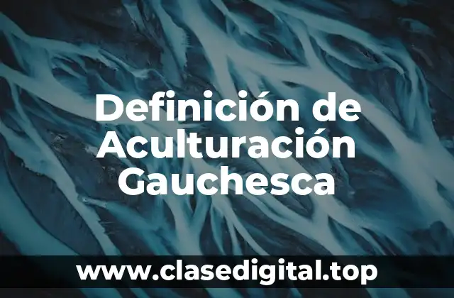 Definición de Aculturación Gauchesca