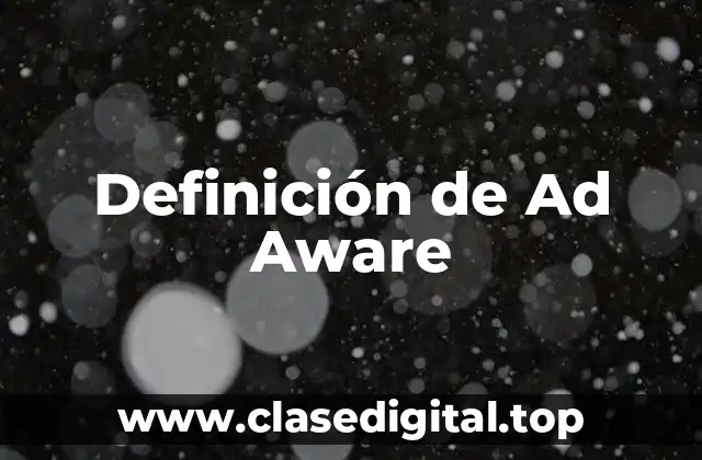 Definición de Ad Aware