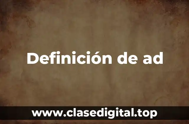 Definición técnica de red ad-hoc