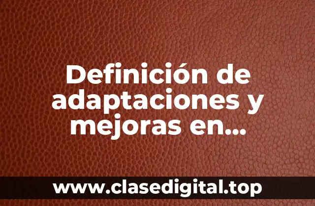 Definición de adaptaciones y mejoras en contabilidad