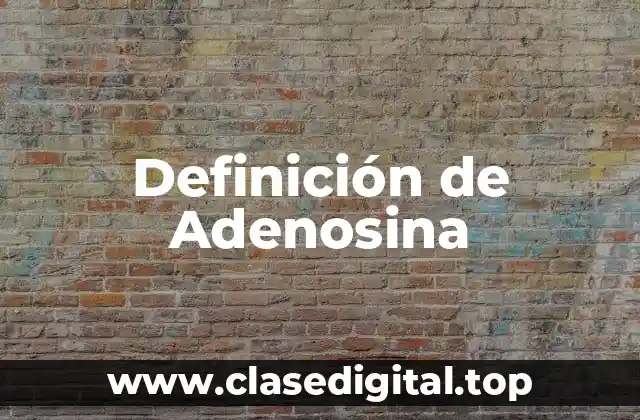 Definición de Adenosina