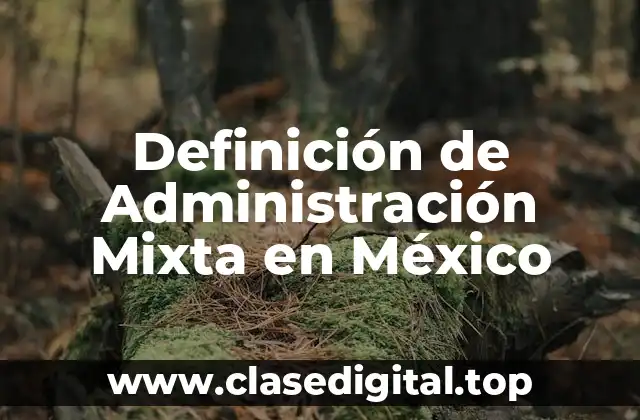 Definición de Administración Mixta en México