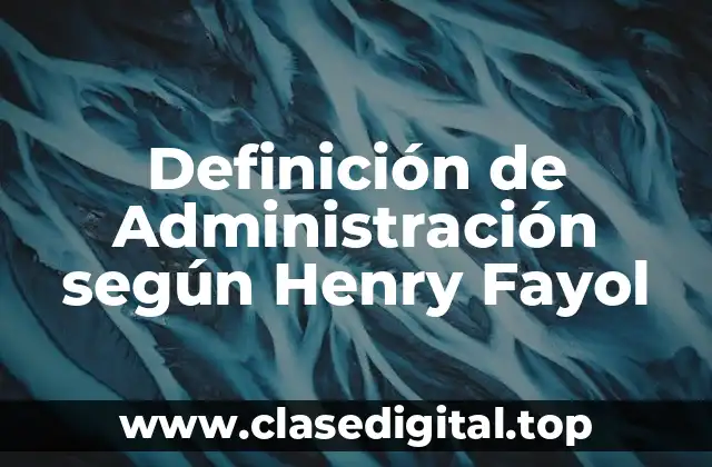Definición Técnica de Administración