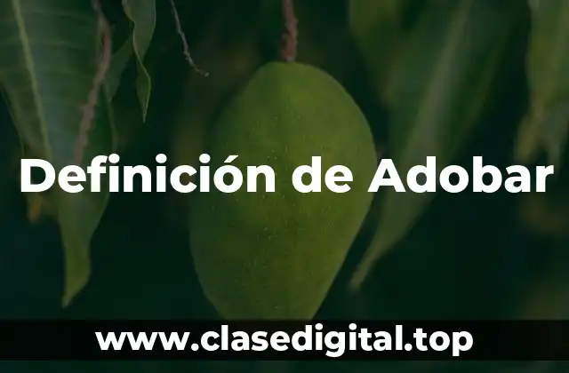 Definición de Adobar