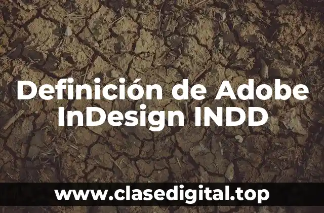Definición de Adobe InDesign INDD