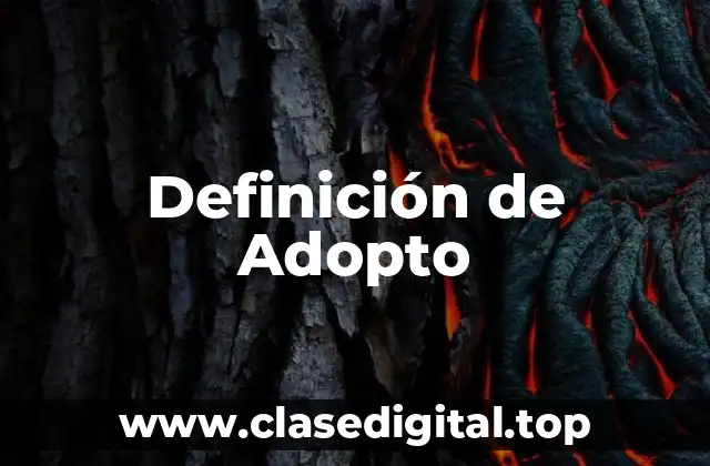 Definición de Adopto