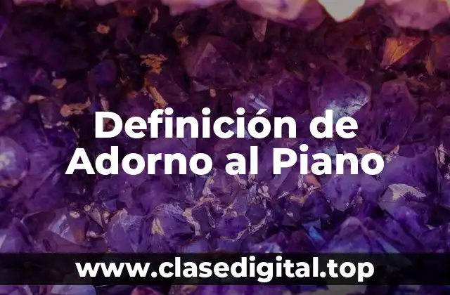Ejemplos de Adorno al Piano