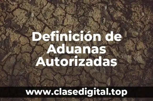 Definición de Aduanas Autorizadas