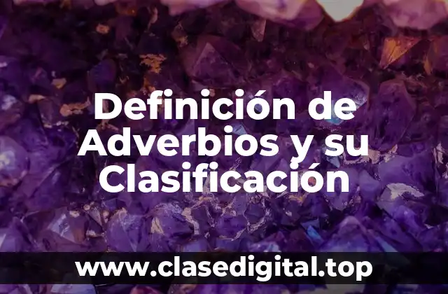 Ejemplos de Adverbios