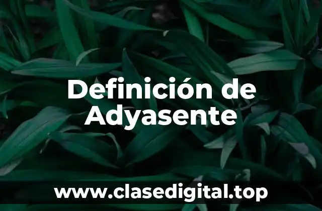Definición de Adyasente