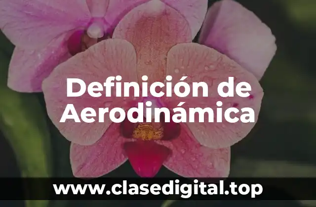 Definición de Aerodinámica