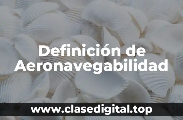 Definición de Aeronavegabilidad