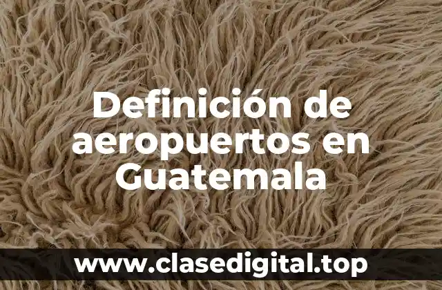 Ejemplos de aeropuertos en Guatemala