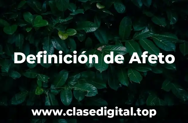 Definición de Afeto