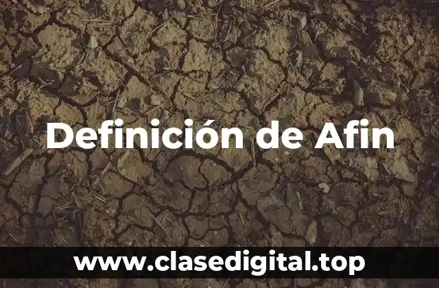 Definición de Afin