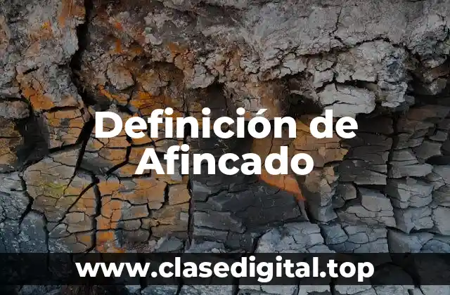 Definición de Afincado