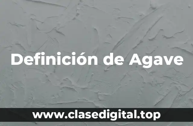 Definición de Agave