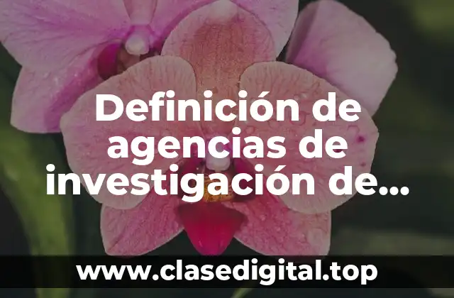 Definición de agencias de investigación de mercados y sus políticas