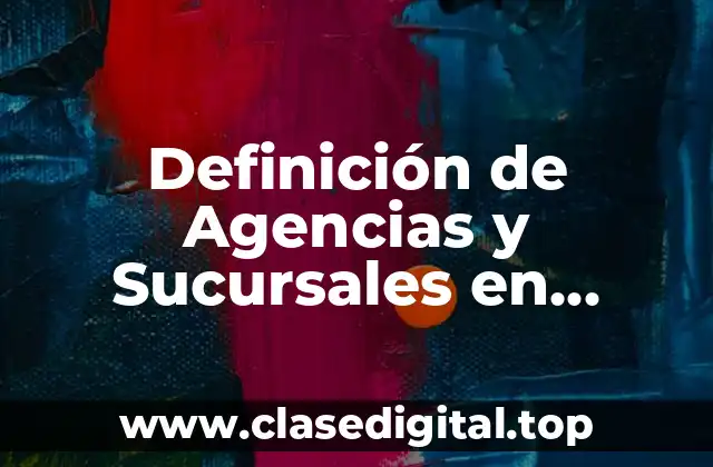 Definición de Agencias y Sucursales en Contabilidad