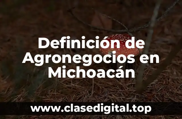 Ejemplos de Agronegocios en Michoacán