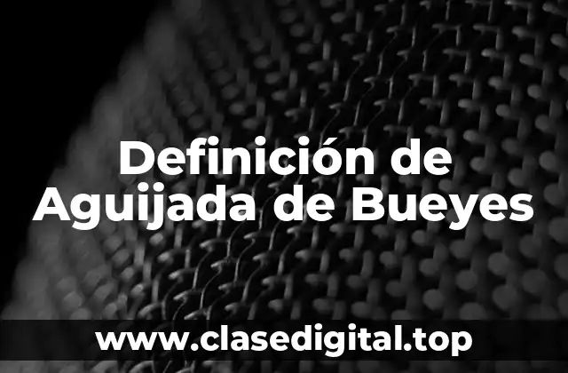 Definición de Aguijada de Bueyes